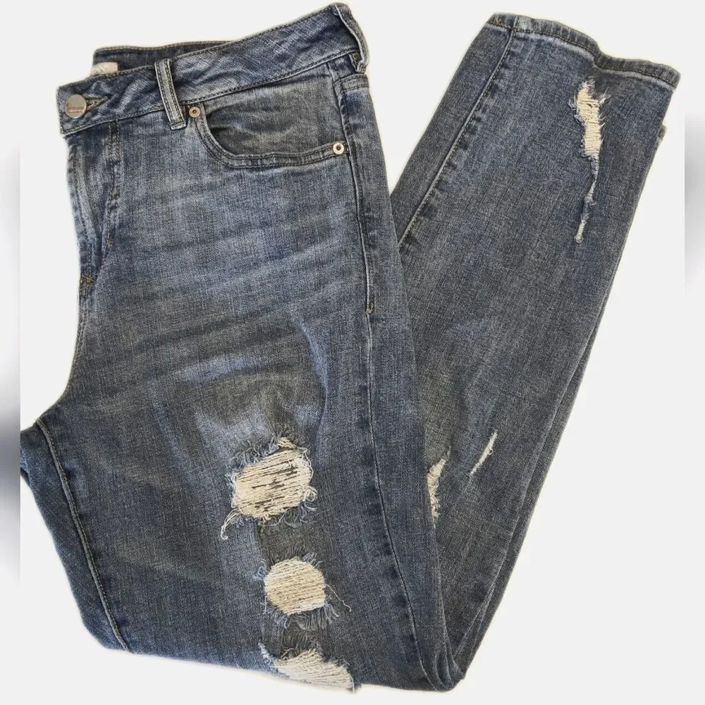 Dear John American Classic heavily distressed denim jeans, size 28